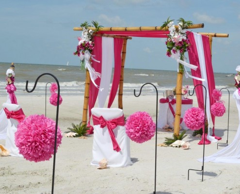 Deko Strand Florida zur Hochzeit