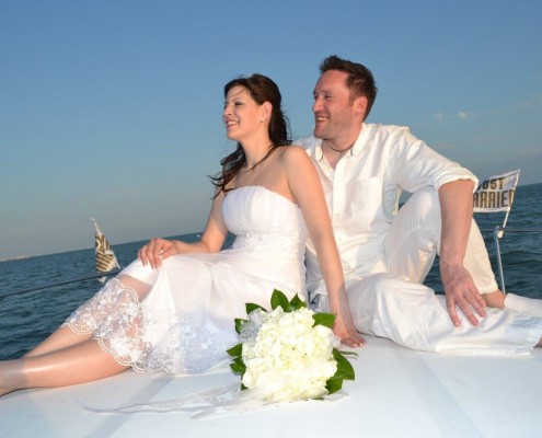 Brautpaar Yacht