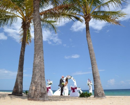 Palmen Strand heiraten