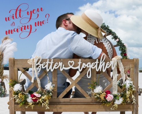 Heiratsantrag Florida Strand